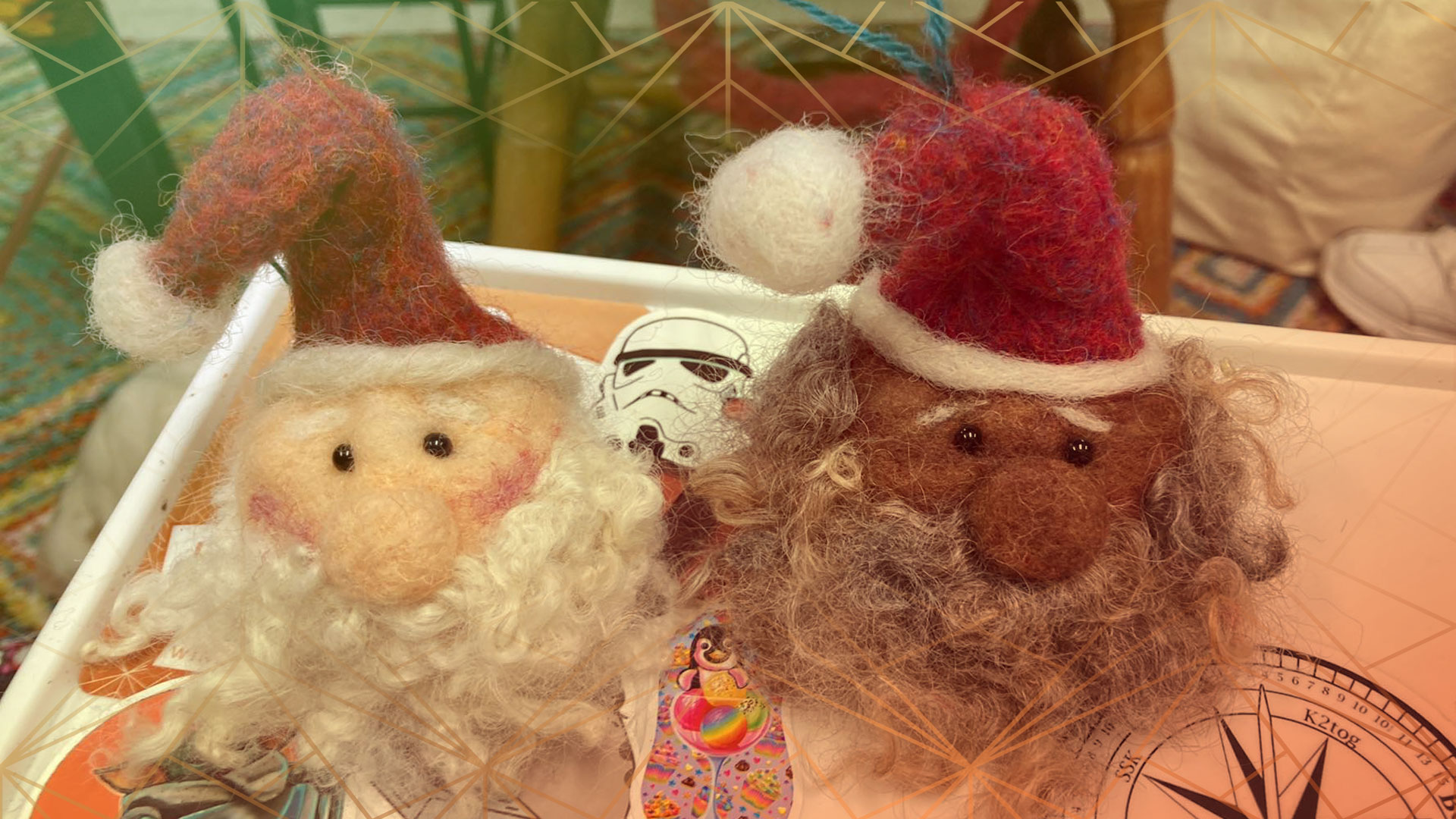 Needle Felted Santa