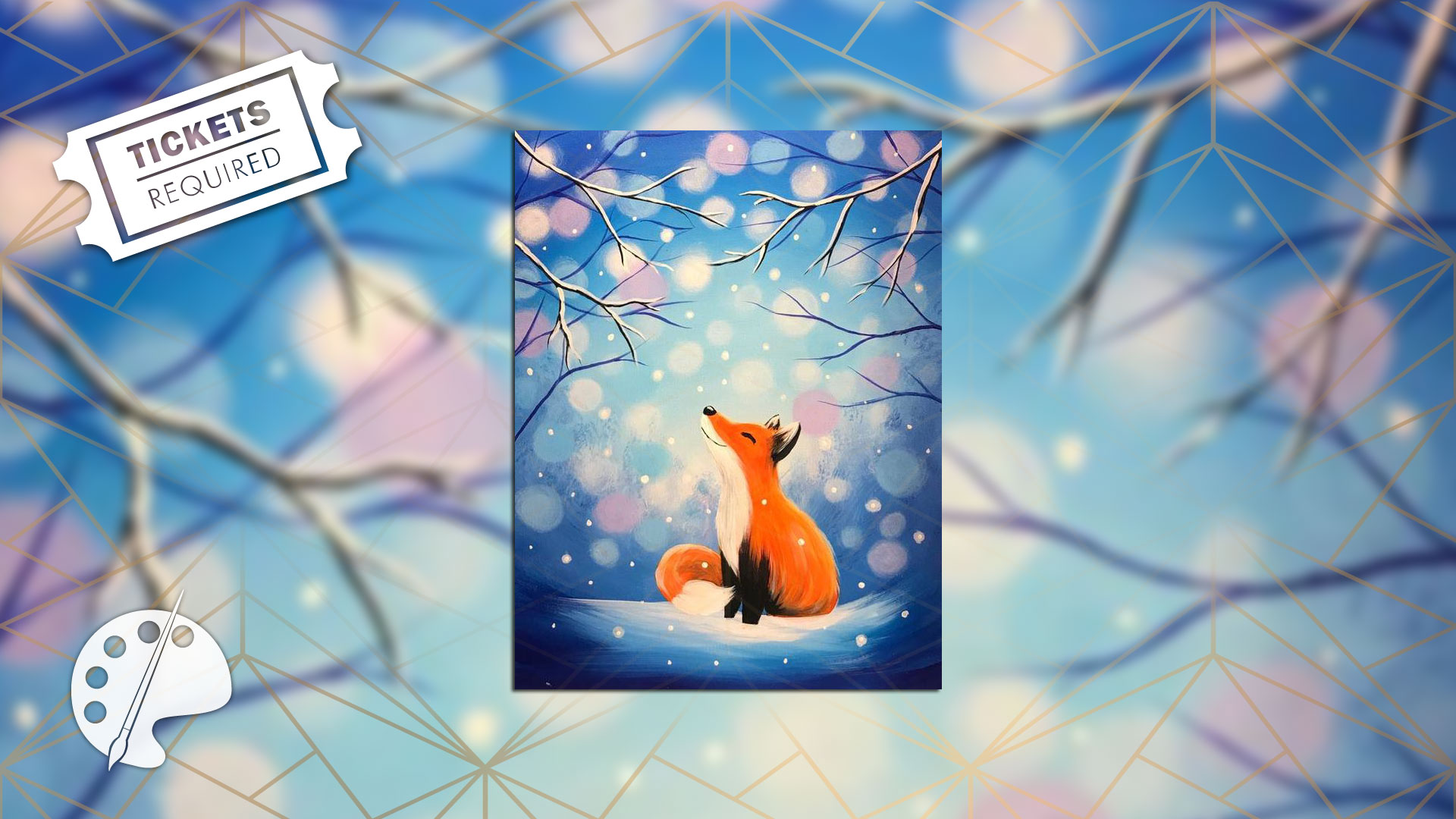 Whimsical Fox Painting