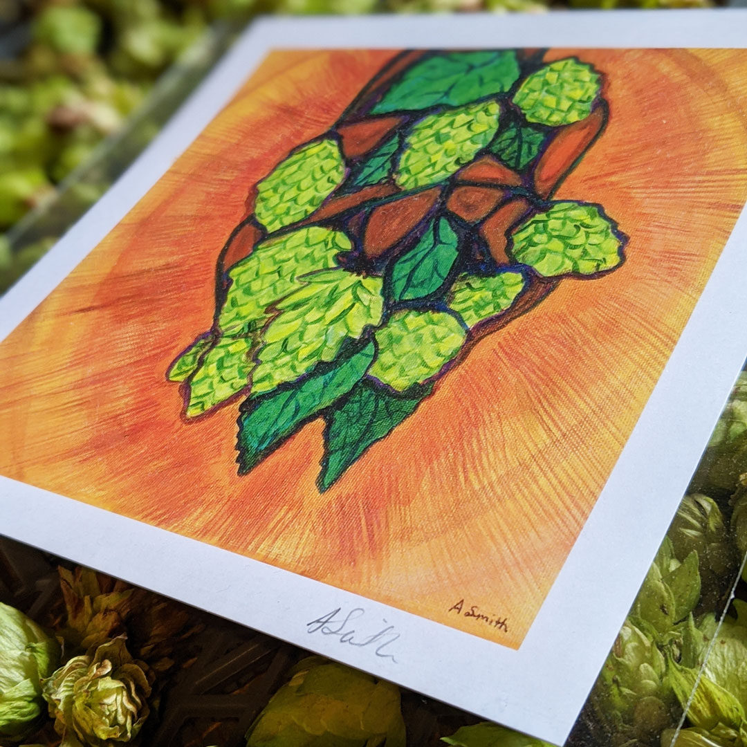 Almight Hops Print by Amy Smith