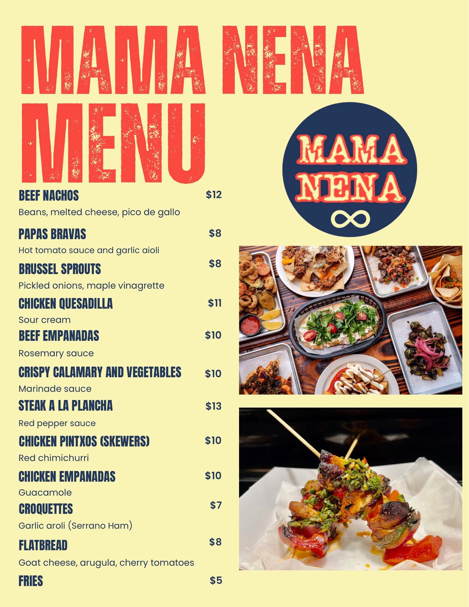 Mama Nena Menu