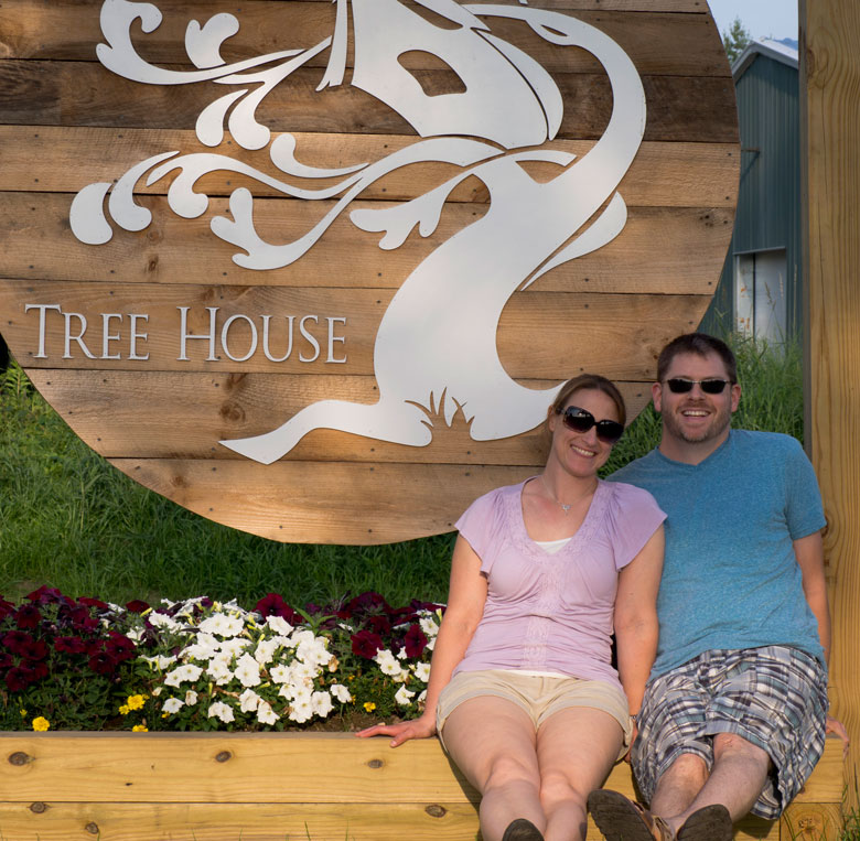 Jen and James at Treehouse