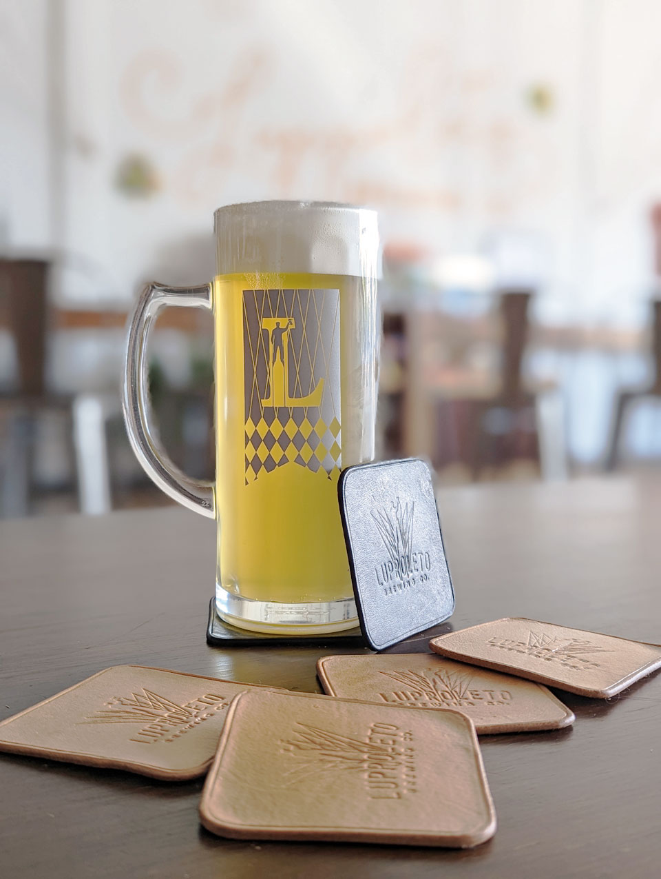 Luppoleto Stein and Coasters