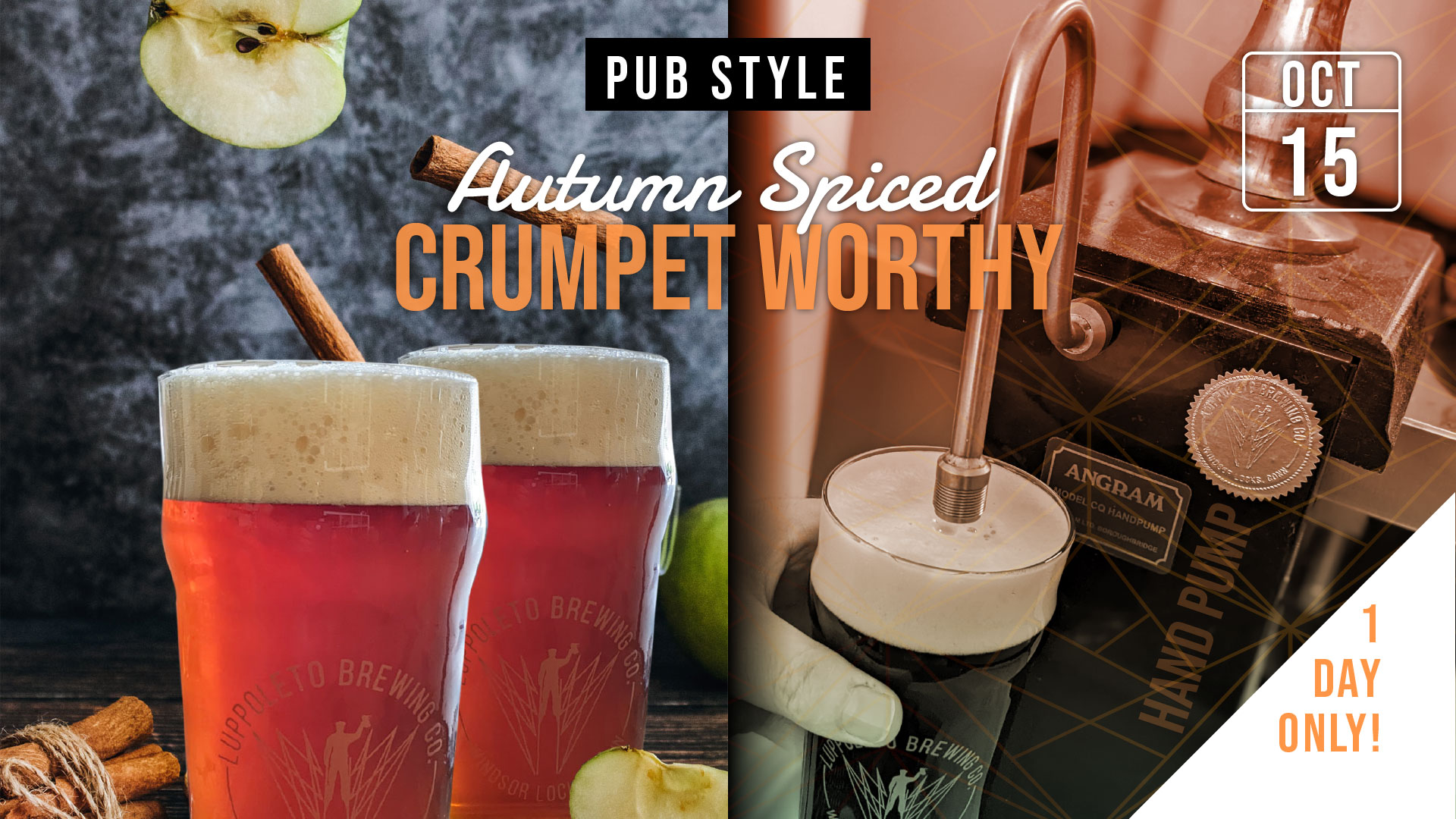 Pub style autumn spiced crumpet worthy photo