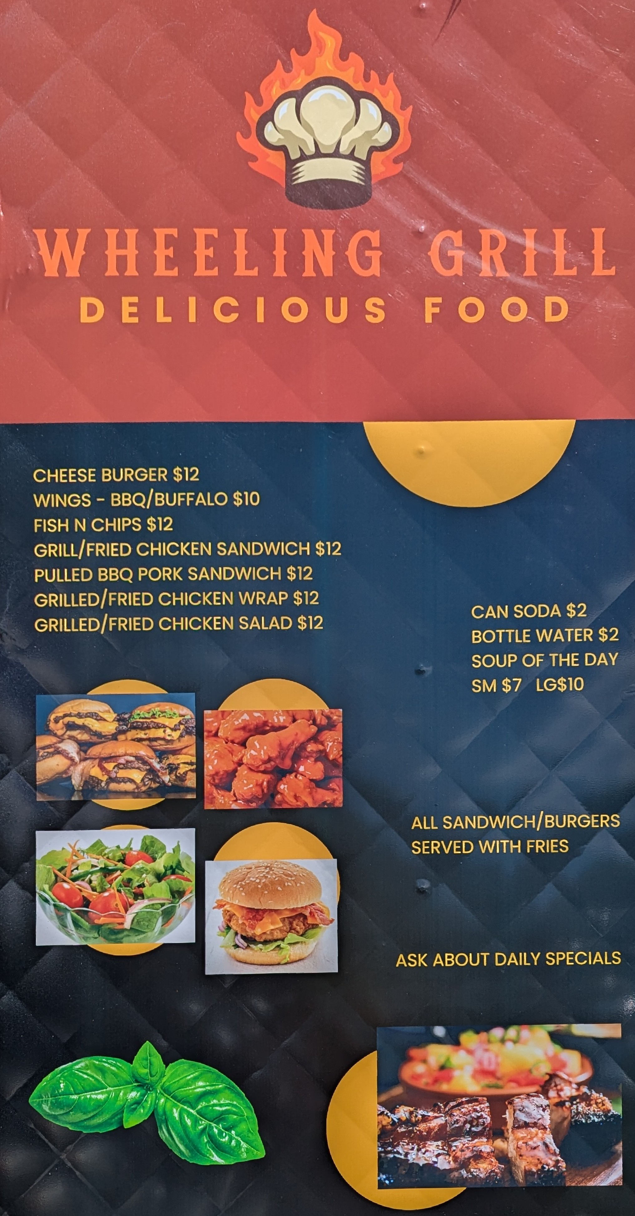 Wheeling Grill Menu