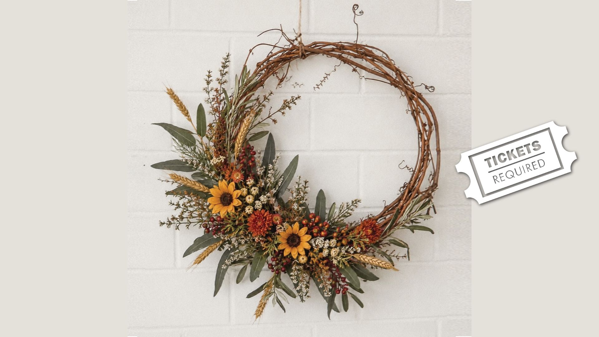 Harvest wreath workshop