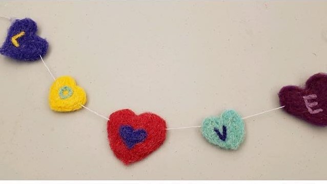 Needle felting class with ewe & you fiber arts photo