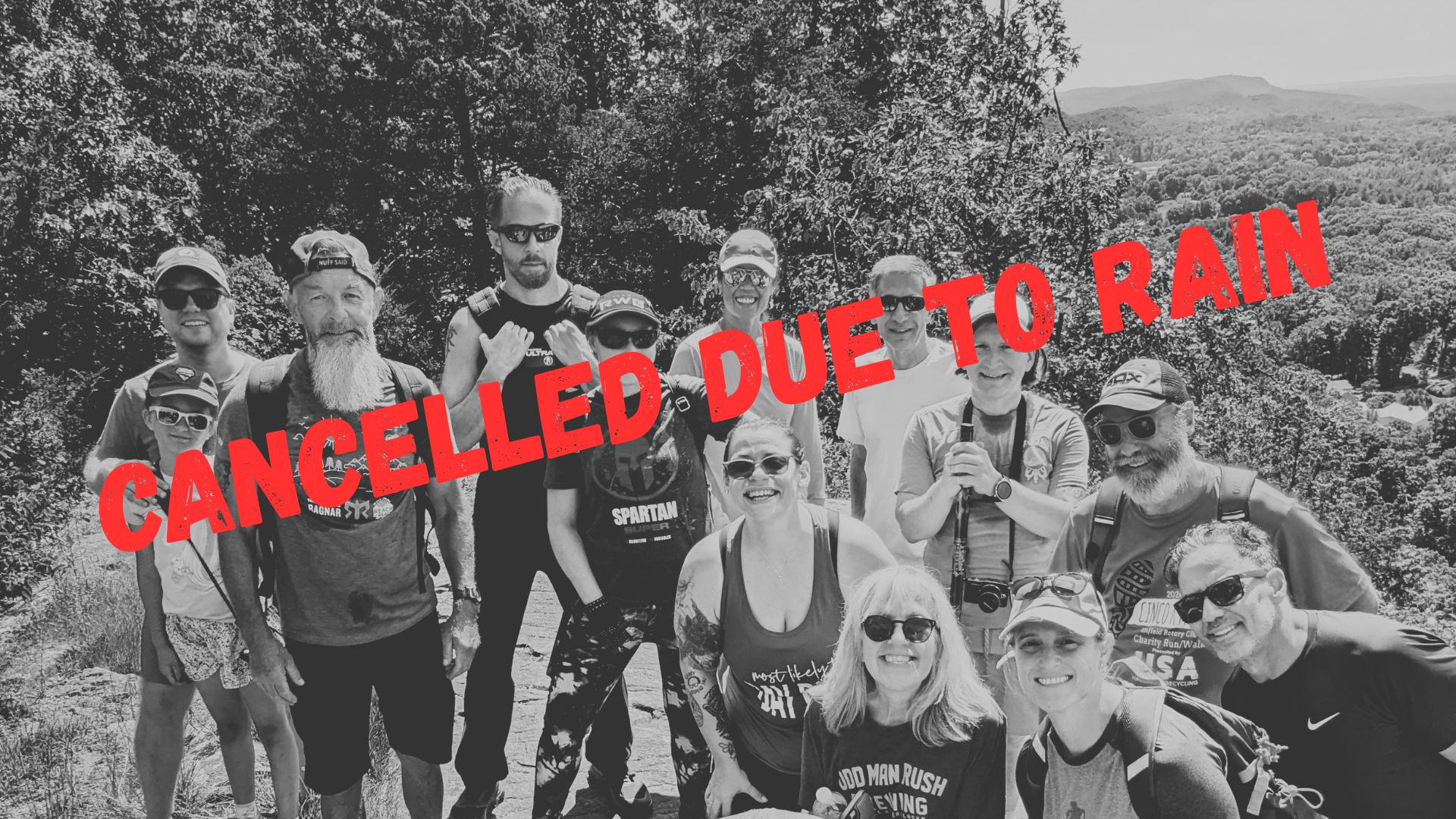 Hiking club cancelled
