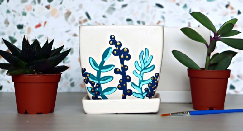 Paint & sip succulents planters photo