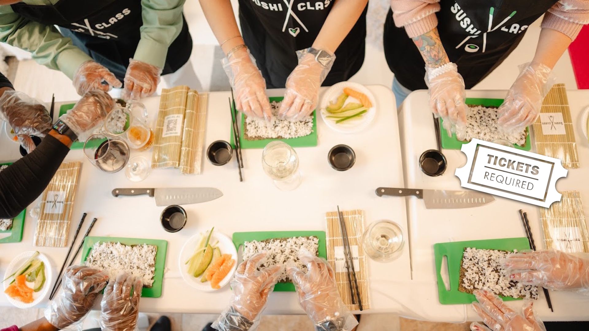 Sushi making class